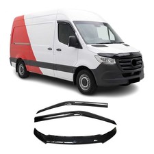 Set Bug Shield Deflector & Window Visor for Mercedes Sprinter W907 2019-26 3Pcs Car Wind Deflectors price