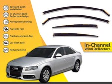 Wind Deflectors In Channel For Audi A4 B8 2009-2016 4D Sedan Visors Rain Guard Car Wind Deflectors price