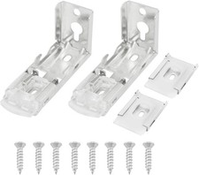 2 Sets Blinds Mounting Brackets with Screws, L Shaped Hardware for Zebra Roller Roller Blind price