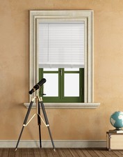 Mainstays 1" Cordless Vinyl Light Filtering Mini Blinds, White, 29" W x 64" L Roller Blind price