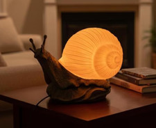 Tiffany Style Snail Night Light USB Table Lamp Cottagecore Home Decor Decorative Lamp price