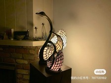 Tiffany style Swan Lightn stained glass desk/table lamp home decoration Decorative Lamp price