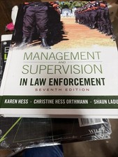 Management and Supervision in Law Enforcement 7e Hardback Education Management price