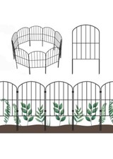 OUSHENG Decorative Garden Fence Fencing 10 Panels, 10ft (L) x 24in (H) Garden Fence price