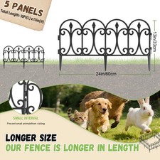 5 Pack Garden Fence No Dig Black Plastic Fence Garden Animal Barrier 13" x 10' Garden Fence price