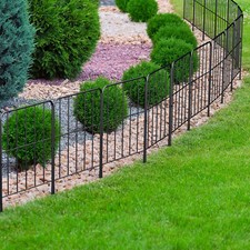 25 Pack Garden Fence No Dig Fencing Metal Wire Panel Border Animal Barrier,27FT Garden Fence price