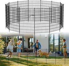 NAIZEA Garden Fence with Gate 7 Panels 13 Panels Animal Barrier No Dig Pet Fence Garden Fence price