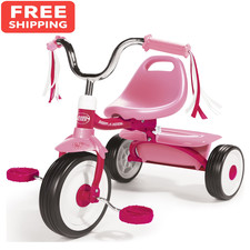 Radio Flyer Ready to Ride Folding Trike Pink Adjustable Seat Kids Tricycle Tricycles price
