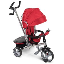 Huffy Malmo Luxe 4 in 1 Canopy Tricycle with Push Handle for Toddlers, Red/Black Tricycles price