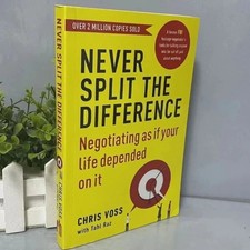 Never Split The Difference By Chris Voss Books In English for Adults Negotiation Success Books price