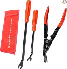 3 PCS Auto Clip Pliers Set and Fastener Remover, Car Trim Removal T Color: Red Car Tool Kits and Bags price