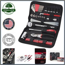 Compact 56 Piece Auto Tool Set with Zippered Case for Car and Motorcycle Repairs Car Tool Kits and Bags price
