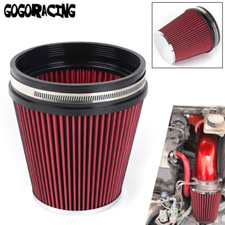 6" 152mm Inlet Car Truck Air Intake Cone Replacement Dry Air Filter 7in Tall Red Car Air Filter price