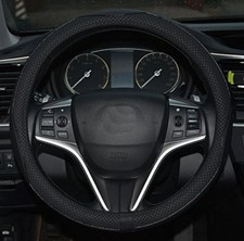 Steering Wheel Cover Anti-Slip Matte Finish Auto Car Wheel C Color: Black Line Wheel Cover price