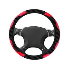 Car Steering Wheel Cover 15 Inch Carbon Fiber Steering Wheel Cover for Men Red Wheel Cover price