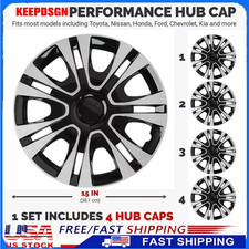 15" Set of 4 Wheel Covers Snap On Hubcaps Full Hub Caps fit R15 Tire & Steel Rim Wheel Cover price