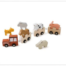 Wooden Train Birthday Toy Montessori Toys Baby - Train3 Wooden Toys price