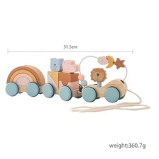 Wooden Train Birthday Toy Montessori Toys Baby - Train4 Wooden Toys price