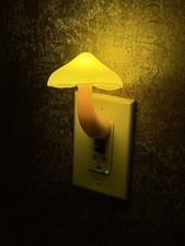 4” Mushroom Plug-in LED Bedside Night Light Learning Light Control Sensor Yellow Night Light price