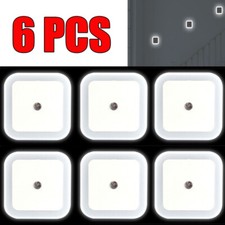 6Pcs Plug-in LED Night Light Lamp Dusk to Dawn Sensor Hallway Kitchen Bathroom Night Light price