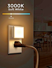 2 X Plug in LED Night Light 3000K Soft White .3W Bright Auto Dusk to Dawn Sensor Night Light price