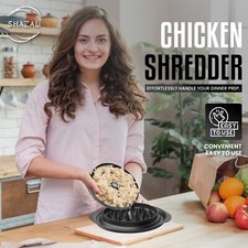 Shazal Chicken Shredder Tool Twist with Tray, Mat, Brush & Food Tong-BPA Free Tray Mat price