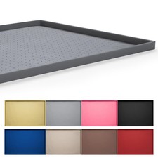 Waterproof Silicone Dog Feeding Mat Non-Slip Raised Edge Tray 19"x12" Grey Tray Mat price