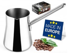 20.2 oz Large Topkap Turkish Coffee Pot Stainless Steel Cezve Ibrik Briki Cezve Sets price