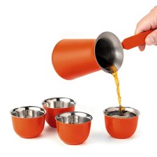 Turkish Coffee Pot Set Briki Greek Arabic Cezve Ibrik Stovetop Maker 5 PCS Cezve Sets price