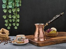 Copper Turkish Greek Coffee Maker Pot,  Cezve Briki, Stovetop Copper Maker Set Cezve Sets price