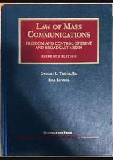 Law of Mass Communications: Freedom and Control of Print and Broadcast Media Media and Communication Books price