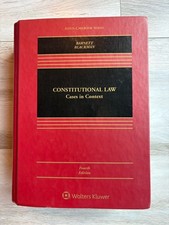 Wolters Kluwer Aspen Casebook Constitutional Law: Cases in Context 4th Ed HC Constitutional Law price