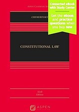 Constitutional Law 6th Edition Erwin Chemerinsky Aspen Casebook Series Constitutional Law price