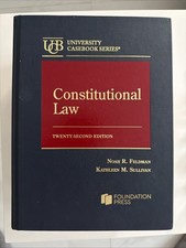 Feldman & Sullivan Constitutional Law 22nd Ed. Textbook Constitutional Law price