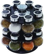 16 Jar Ellington Revolving Countertop Spice Rack with Lift & Pour Caps and Spice Spice Sets & Racks price