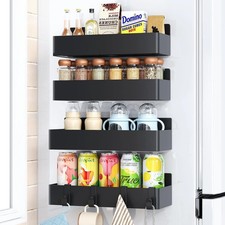 Magnetic Spice Rack for Refrigerator, Kitchen Organizer and Storage Shelf, Black Spice Sets & Racks price