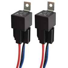 2pcs 12V 40A 4 Pin SPST Car Relay Harness with Diode for Automotive Relay price