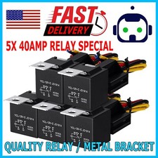 5Pack DC 12V 30/40 Amp Car SPDT Automotive Relay 5 Pin Switch Harness Socket Set Relay price