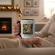 Personalized Initial Coffee Mug Custom Name Monogram Text Photo Ceramic Cup Mug price