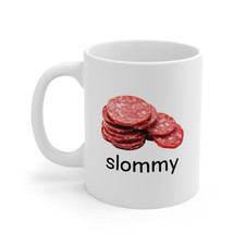 Slommy Salami Meme Mug, Funny Meme Mug, Ironic Mug, Oddly Specific 11oz FREESHIP Mug price