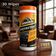 Armor All Car Interior Protectant Wipes 30 Count Dashboard Vinyl Cleaner UV Care Dashboard Care price