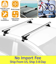 Universal Roof Rack Cross Bars 47.24in Aluminum Cargo Carrier 165lbs No Rail Car Roof Rails price
