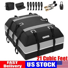 21 Cubic Feet Car Roof Top Cargo Carrier Bag w/ Lock For Side Rail Crossbar SUV Roof Rails price
