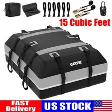 15 Cubic Feet Car Roof Top Cargo Carrier Bag w/ Lock For Side Rail Crossbar SUV Roof Rails price