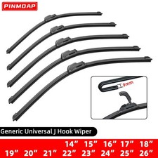 1PC Car Windshield Wiper Blades Hook Universal Soft Rubber Frameless Bracketless Universal Wipers price