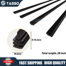 8PCS 28" 6mm Car Bus Rubber Universal Frameless Windshield Wiper Blade Refill Universal Wipers price