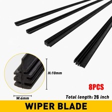 4 Pairs Universal 26" Car Bus Silicone Frameless Windshield Wiper Blade Refill Universal Wipers price