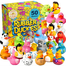 50 Pack Rubber Ducks Bulk Bath Toys Party Favors Pool Jeep Ducking Decor Gift Bath Toys price