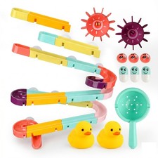 Interactive Bathtub Slide Set with Rubber Ducks and Ball – Toddler Bath Toys Bath Toys price