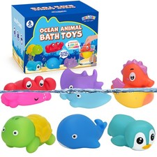 Bath Toy 6PCS Color Changing Bath Toys for Kids Ocean Sea Animal Bathtub Toys Bath Toys price